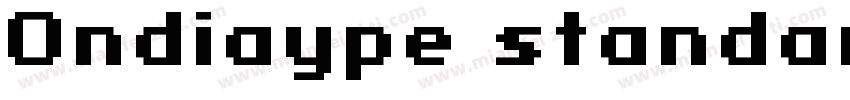 Ondiaype standard字体转换